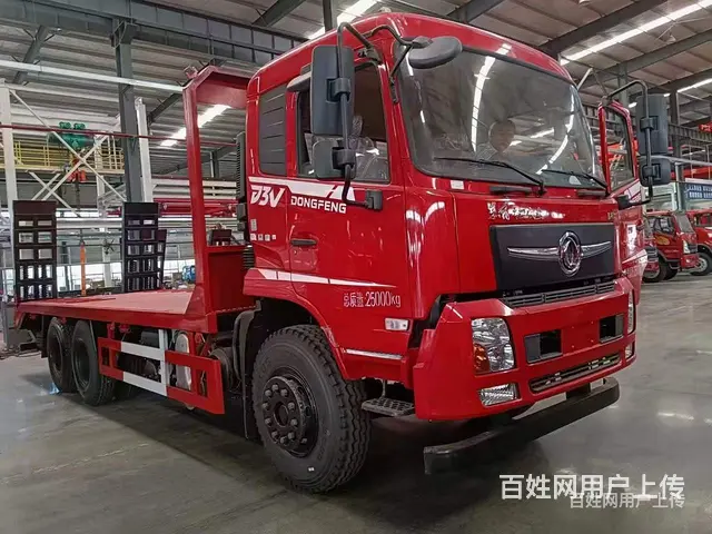 国六东风D3V后八轮平板车 平板拖车 全国包送车 - 图片 8