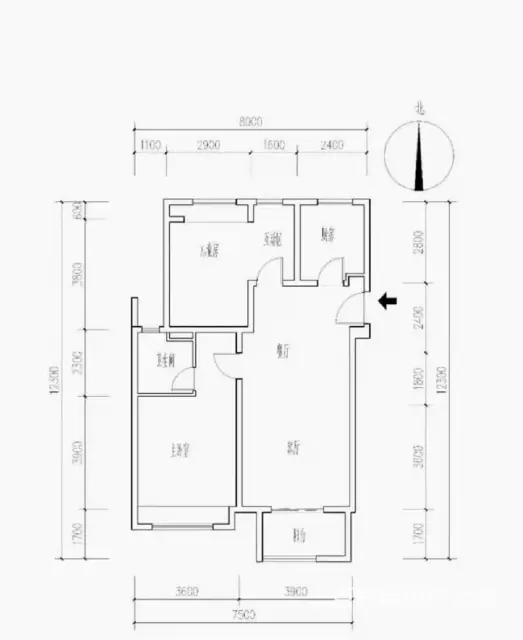 翠湖嘉苑2室900元月南北通透精装修配套齐全 - 图片 9