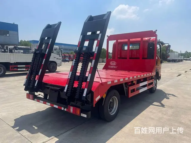 75挖机平板拖车 重汽豪曼蓝牌黄牌平板车现车多多 - 图片 3