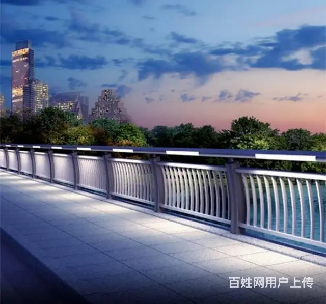 不锈钢栏河款式 河道仿木护栏 - 图片 3