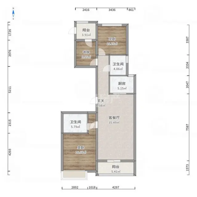 新昌鼓山新村，家具电器齐全非常干净 - 图片 6