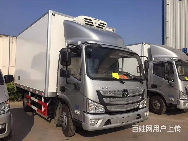 福田蓝牌4.2米厢式 康明斯发动机肉钩车冷藏车 - 图片 4