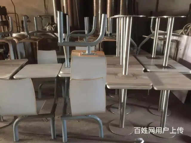 出售快餐厅餐桌椅，双人位80元，四人位150元 - 图片 7