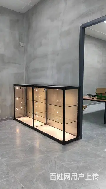 落地玻璃柜手办模型置物柜组合展示柜支持定制 - 图片 1