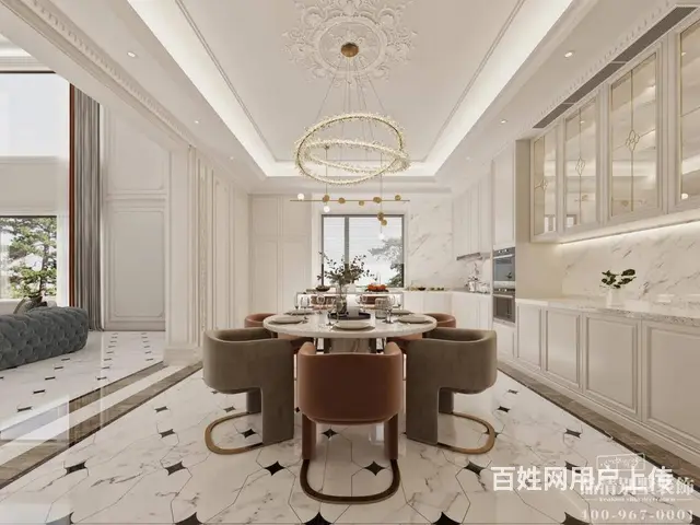 常州别墅装修 | 太湖院子850㎡法式轻奢风格案例 - 图片 3