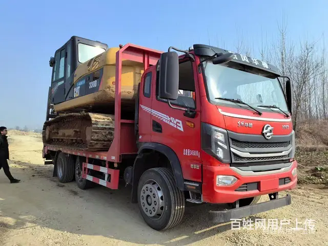滨州东风华神前二后六平板车 运输260/320挖机拖板车 - 图片 9