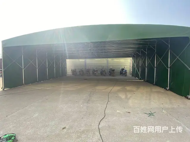 长沙移动推拉棚活动帐篷大型工地棚遮阳棚遮雨棚电动棚 - 图片 1
