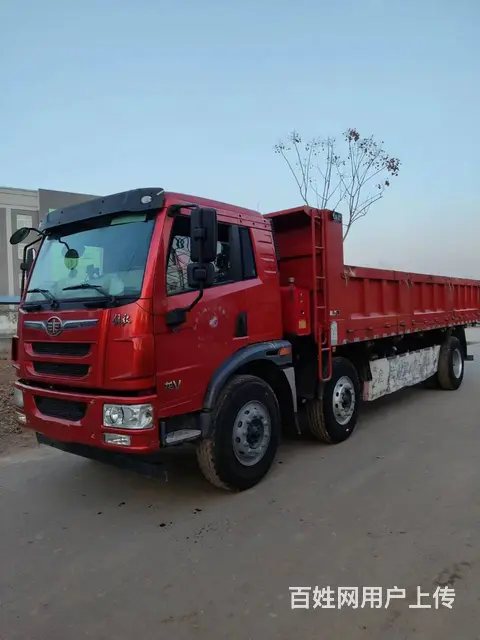 个人21年解放7.4米平板自卸车6缸发动机 车况好 - 图片 3