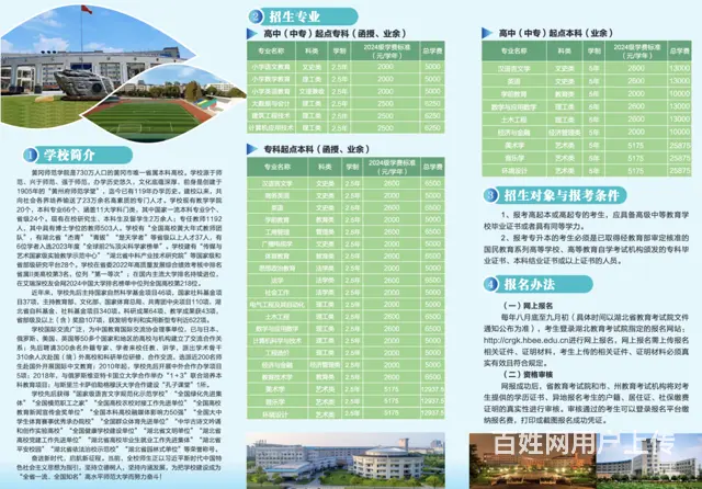 2024年黄冈师范学院成人高等教育招生简章 - 图片