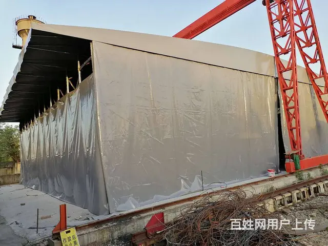自贡市大安大型移动式推拉雨棚 活动雨棚 - 图片 5