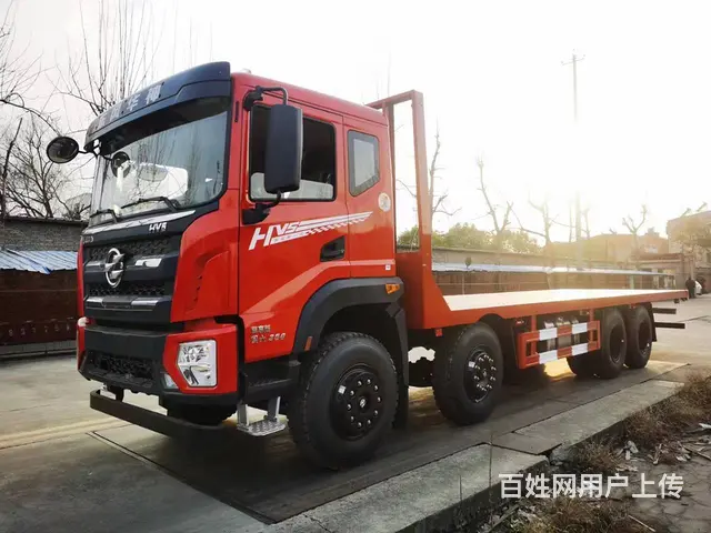 拉20吨不超载挖机拖板车 东风华神前四后八平板车 - 图片 9