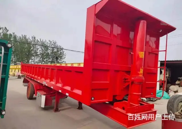 济宁定制 9米5后翻半挂车 现车即提 - 图片 2