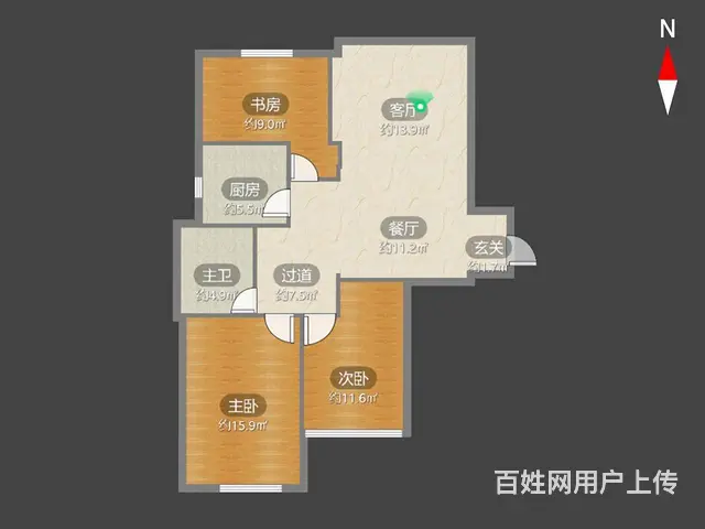新上水晶城3室2厅房东诚心出售看中可谈 - 图片 9