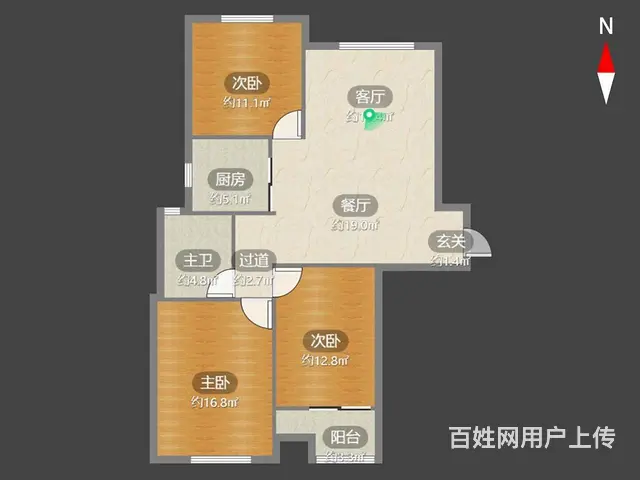 新上水晶城3室2厅房东诚心出售看中可谈 - 图片 9