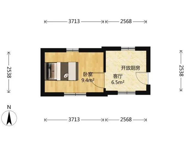 2号曹家桥，南润名座，第十中，民用电，押一付一，房东直租， - 图片 4