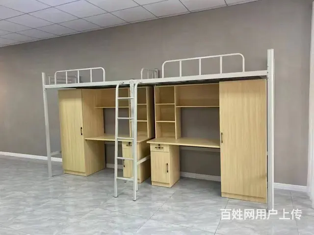 工厂批发快递柜员工柜寄存柜太空疮钢架床子母床更衣柜 - 图片 3
