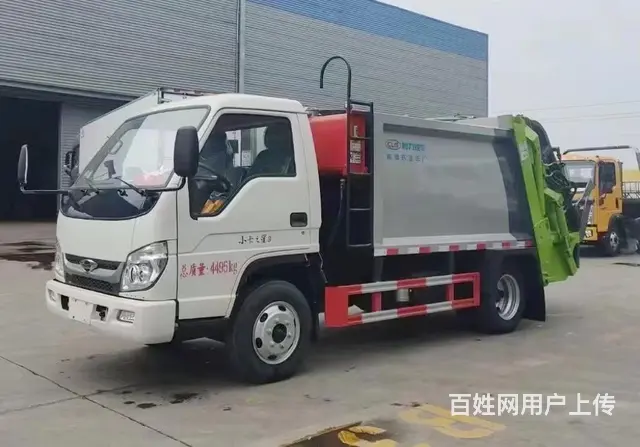 杭州福田压缩式垃圾车直销处 蓝牌4.5方垃圾车C照可驾驶 - 图片 2