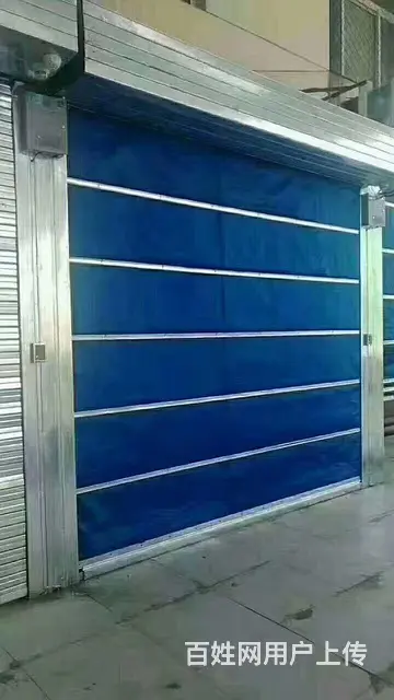 专业批发铝合金车库门，抗风卷帘门，电动快速门，道闸 - 图片 4