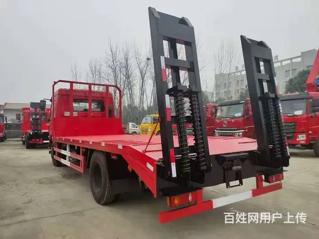 单桥黄牌平板车 拉135 155挖掘机钻机专用车 - 图片 6