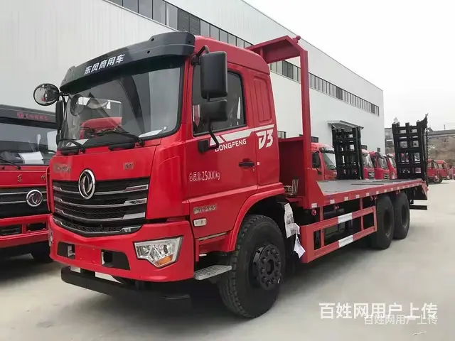 东风平板车 后八轮钩机拖板车 东风挖机平板拖车 怎么卖的 - 图片 5