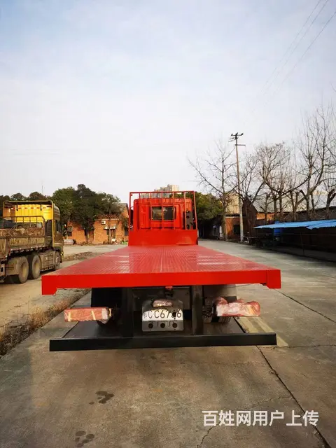拉20吨不超载挖机拖板车 东风华神前四后八平板车 - 图片 8