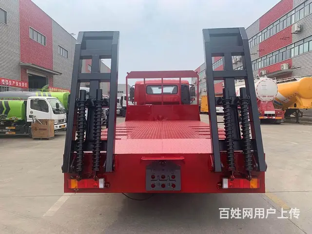 国六东风华神T3挖机平板拖车5米2挖机拖车多少钱 - 图片 3