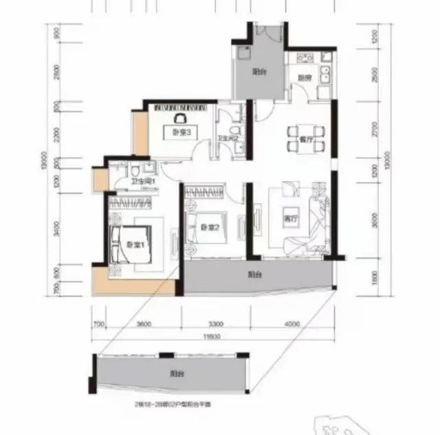 华发峰景湾 看澳门濠江 家具电器齐全 非常干净拎包入住 - 图片 11