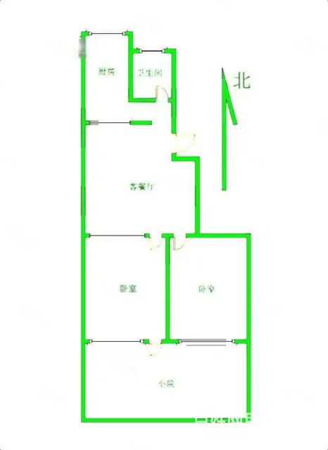 马路街东 电子仪表厂 精装两室一层带院 没有土地出让金 - 图片 6