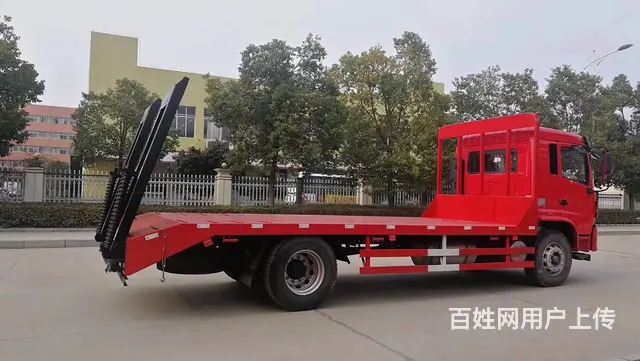 厂家直销 拖15吨挖机平板拖车 红岩单桥平板车 - 图片 6