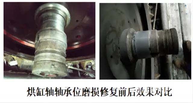 企业难得一遇的好方法——烘缸轴轴承位磨损 - 图片