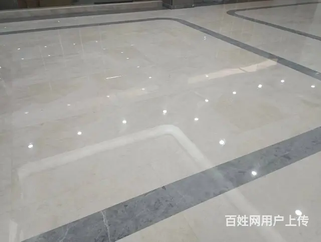 天河区专业大理石水磨石地面打磨抛光结晶翻新养护公司 - 图片
