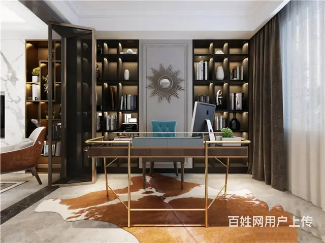 美式轻奢|460平常州龙湖香醍漫步装修案例 - 图片 2