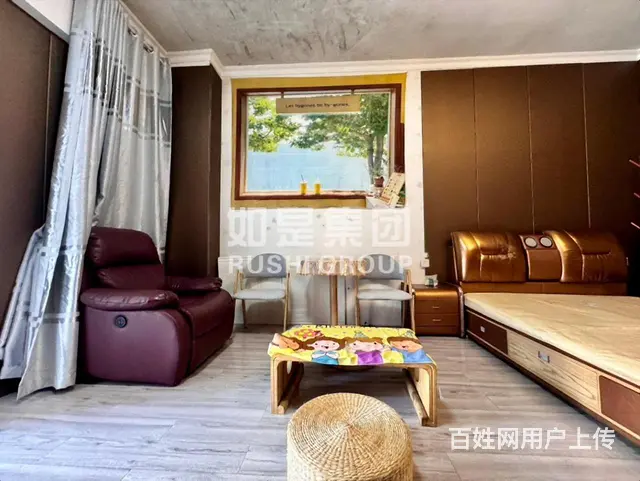 中骏世界城 法式复古单身公寓 定制橱柜 带音响的床品质生活 - 图片 3
