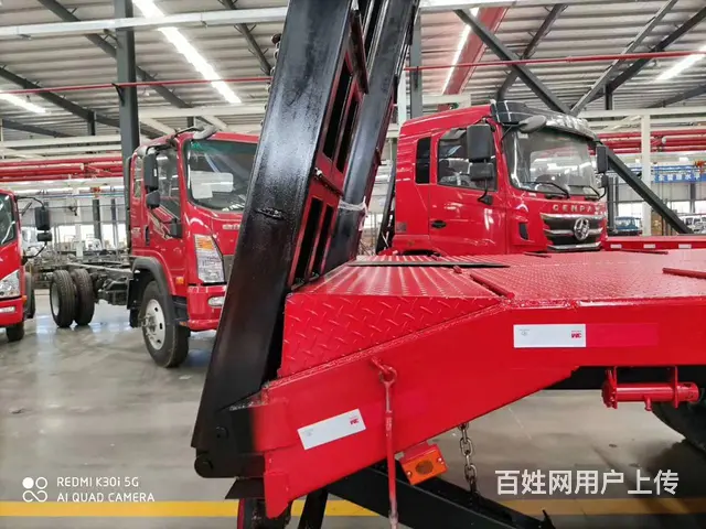 直销 拖35吨重载型挖机平板车 江淮前四后八平板车 - 图片 7