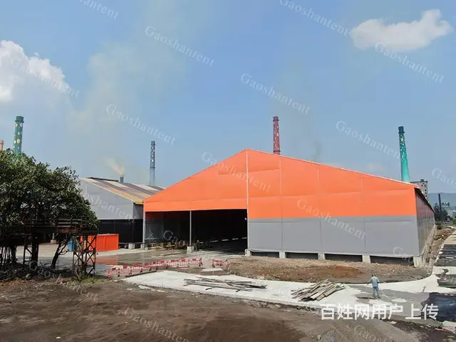 大跨度洗煤棚 工业仓储环保大棚 大型铝合金篷房 - 图片 1