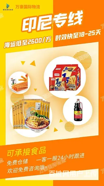 食品中国至印尼海运专线 - 图片