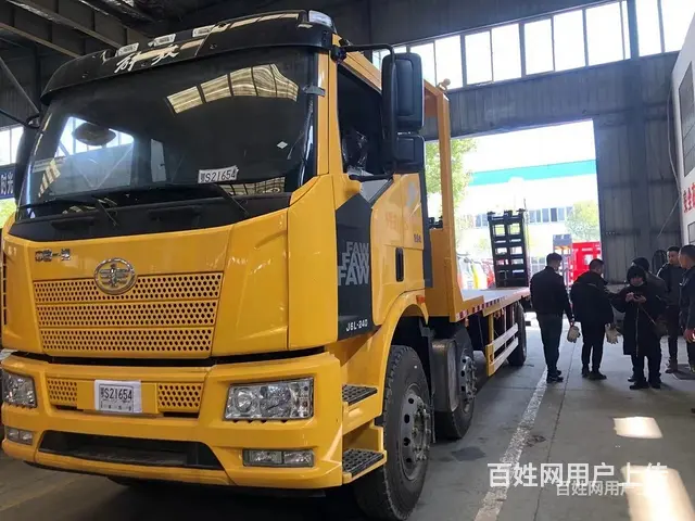 淮南解放三轴平板运输车8米5挖机拖车做分期利息多少 - 图片 12