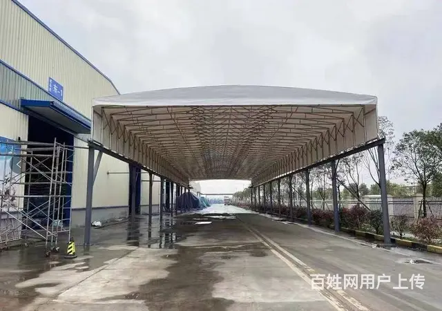 庆典活动雨棚推拉雨棚电动棚物流蓬移动蓬仓库蓬停车棚 - 图片 3