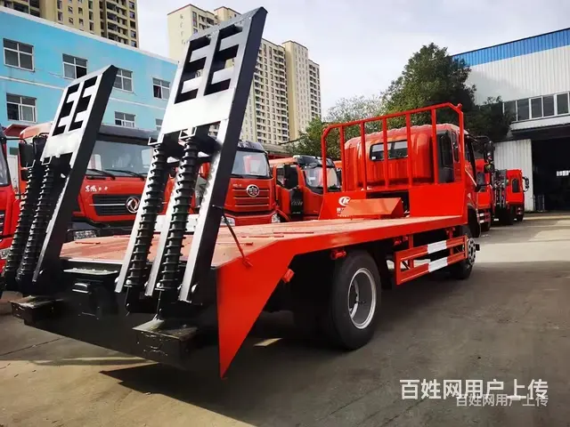 东风拉150挖机平板车 平板拖车 放心购买 - 图片 3