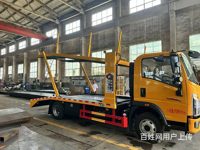 二位板黄牌轿运车3800轴距潍柴130马力 - 图片 1