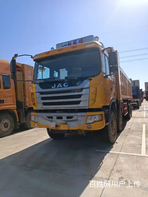 国五江淮前四后八自卸车8米货箱375马力 - 图片 1