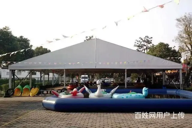 铝合金婚庆篷房，户外节日活动大棚，尖顶帐篷租赁 - 图片 4