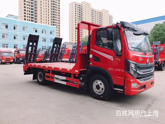 黄牌单桥 拉6吨8吨挖机平板车厂家现车报价 - 图片 11