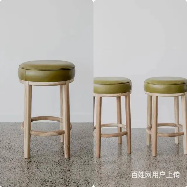河南家具定制厂家餐饮家具定做高腿吧台椅时尚吧台椅 - 图片 2