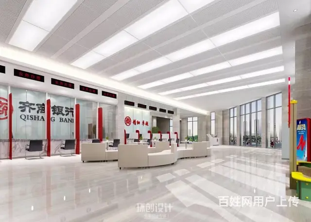 齐商银行办公楼装饰设计 - 图片 2