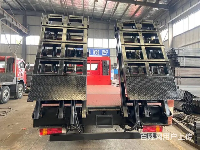 15吨挖机程力平板车150挖机解放J6平板拖车 - 图片 12