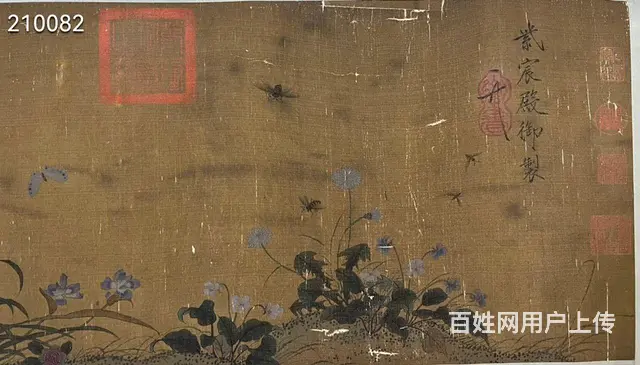 宋 赵佶山花舞蝶图精品卷 画心题跋总长 512×3 - 图片 2