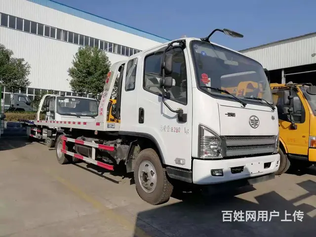 湛江地区解放蓝牌清障车一拖二价格 厂家直销品质保证 - 图片 12