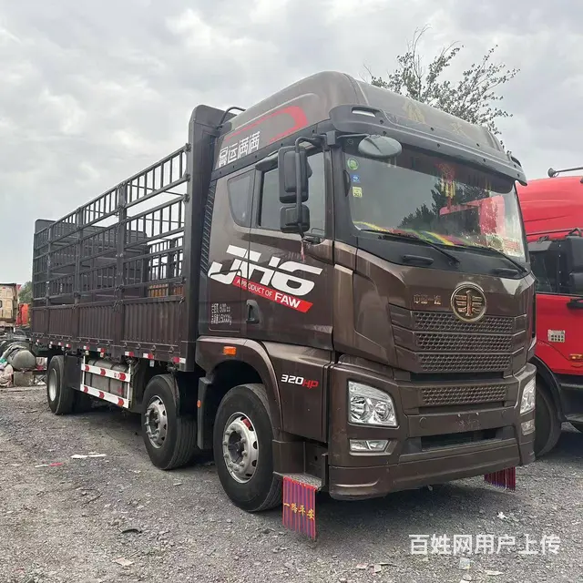 出售二手解放高栏载货车 前四后四7.7米 国六排放 - 图片 2