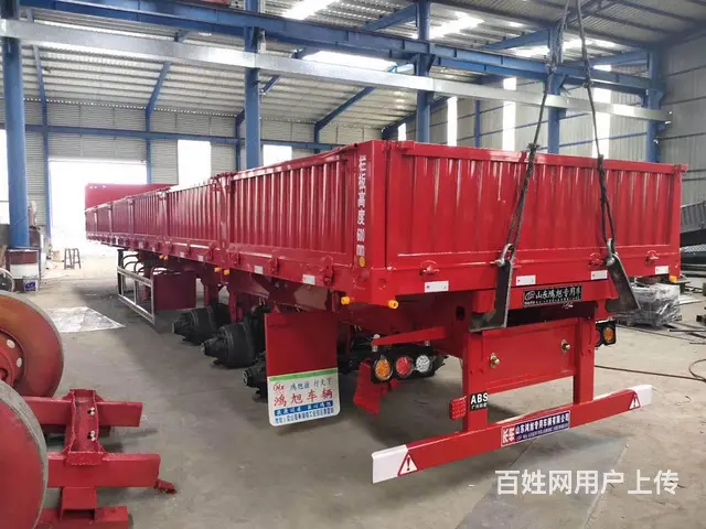 现车出售13米标箱侧翻半挂车 宽2.55米 高60 - 图片 10